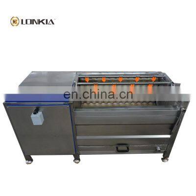 Fully Automatic Electric Brush Roller Washing Machine for Sweet Potato Taro Ginger Carrot Cassava Peeling Machine photo-2