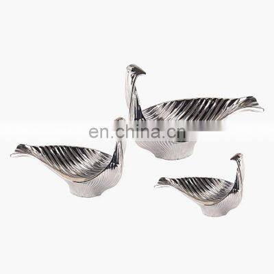 Wedding Compote Tray Peacock Creative Chocolate Decorative Bowl Home Ceramic Dry Fruit Plate photo-2