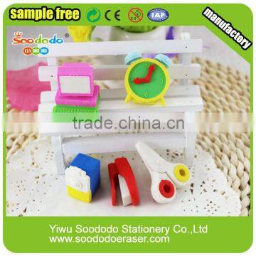 2015 Mini Cute Colorful 3D Rubber Eraser For School