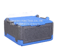 Portable Foldable Black EPP Foam Flip Box Car Storage Outdoor Picnic Expanded Polypropylene Packaging Box With Texturing Surface