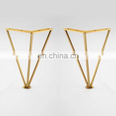 Sofa Legs Iron Decoration Modern  Living Room Hardware Furniture Kitchen Gold Steel Cabinet Feet Chrome Metal Sofa Legs Hairpin