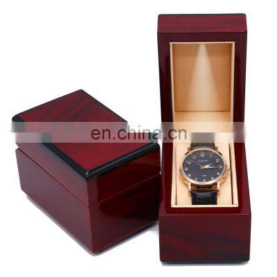 2021 hot selling design high quality watch box customize logo wooden watch packaging box