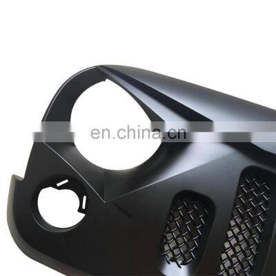 J189-5 Black Angry Car Grille ABS Front Grill for Jeep for Wrangler jk photo-4
