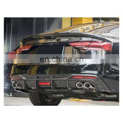 S5 2020-2022 Carbon Fiber KB Style Diffuser for Audi A5 S5 RS5 Diffuser With Light for Audi 2020 2021 2022 photo-3
