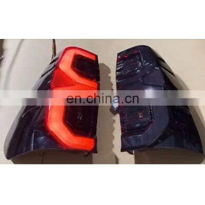 High quality auto taillight for toyota hilux revo rocco 2016-2021 red and black led taillights