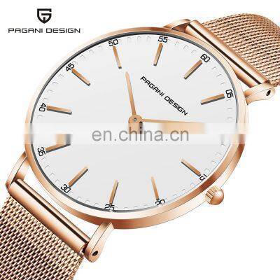 Pagani Design 1802 Designer Brand Ladies Men's Quartz Hand Watch Simple Design Steel High Quality Mens Wrist Watch