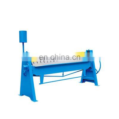 factory 1.5mm 2500mm pneumatic metal sheet bender / air duct folding equipment manual steel folding machine