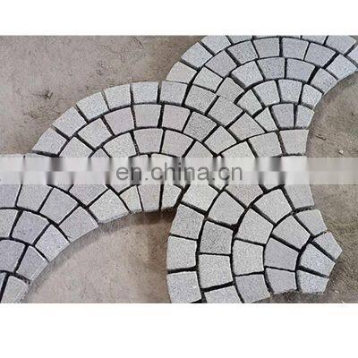 g682 sandstone road parking paving stones blocks basalt fan shape outdoor tiles material price philippines