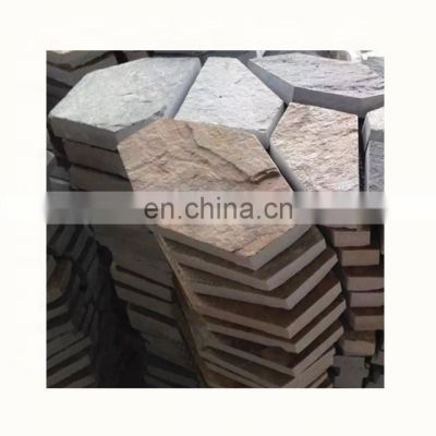 Slate hexagon paving stone, natural stone paving slabs