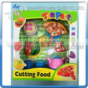 MINI QUTE Pretend Preschool Tea Cutting food fruit Vegetable kitchen play house set learning educational toy NO.ZQ133946