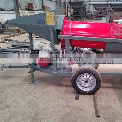 High Efficiency 5-10 Tons Small Mobile Gold Washing Screen for Cambodia