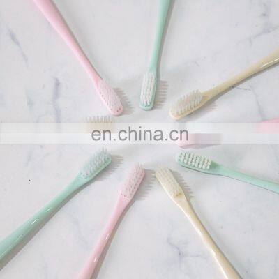 Wholesale Natural Degradable Organic Wheat Straw Ecological Toothbrushes 10 Pcs