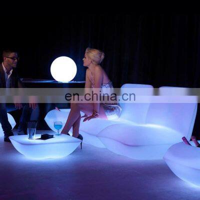 Led Cocktail Bar Table Eco-friendly Plastic Bar Hotel Restaurant Stools Led Cube Light Chair Led Light Chair photo-3