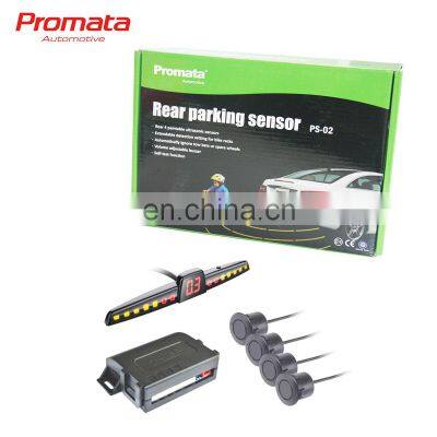 led display rear parking assist sensor reverse backup radar system for universal car model