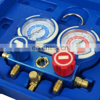 MG-2-R134a R410A Manifold Gauge Set HVAC Refrigeration System Auto Air Conditioner AC Charging R22 R12 R502 404 AC Gauge photo-3