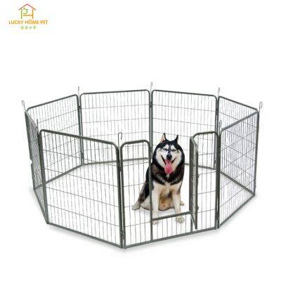Amazon 8 Panel foldable playpen dog,hot sale enclosure heavy duty dog crate big dog pen indoor