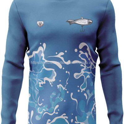 custom polyester fishing shirts with good breathability