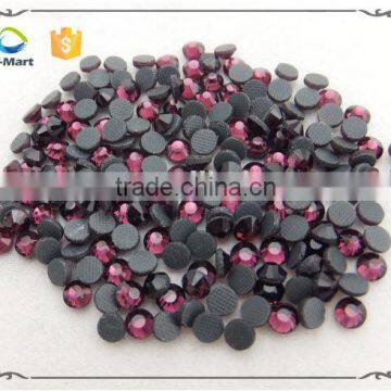 2mm-8mm Top Quality Deep Purple Iron on Rhinestone photo-2