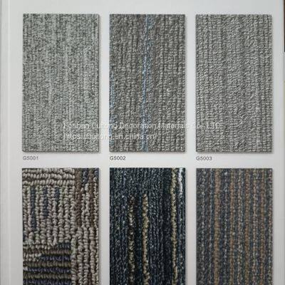 Foreign Trade Back Dry LVT Sheet Floor Square PVC Carpet Stone Plastic Floor Foshan Wholesale Plastic Floor Tile