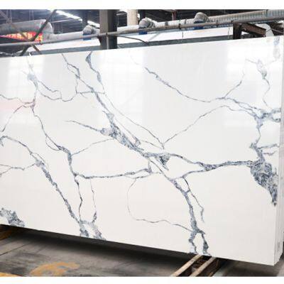 Code：8031，Calacatta Artificial Stone Quartz Slab Kitchen Countertops photo-2