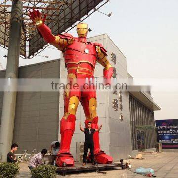 Chinese Manual 2.8 meters high Iron Man sculpture fashion Iron Art Metal crafts