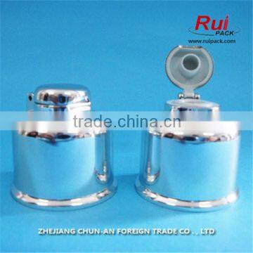 24/410 UV Plstic Flip Top Cap,shining Silver Plastic Cap for Bottle photo-2