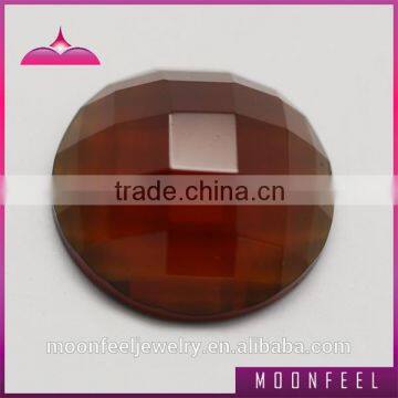 faceted glass stones flat back decorative gems stones