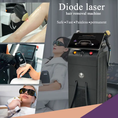 Professional Hair Removal Machine CE Approval Ice Titanium and Platinum Pulse Light 808nm Diode Laser Hair Removal Machine photo-2