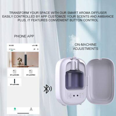 Hot Selling Eco Friendly Plastic Waterless Essential Oil Mini Wall Mounted Aromatherapy Diffuser photo-4