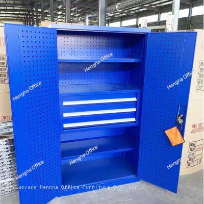 Workshop Double-door Storage Cabinet supplier|Multi-level Tool Cabinet with Drawers price