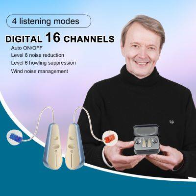 Zhongde Hearing Aid ZDB-111 OF Behind Ear BTE For Senior Adult Invisible Digital 16 Channel