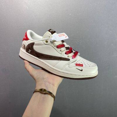 Nike Air Jordan 1 Low Customized AJ Collaboration Low-top Retro Sneakers, Comfortable Women's Running Shoes photo-2