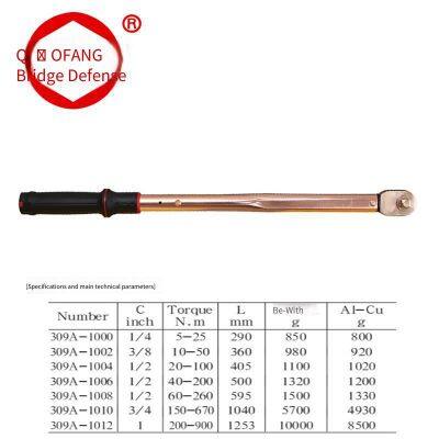 Explosion-proof Preset Torque Wrench Made of Beryllium Bronze and Aluminum Bronze, Qiaofang Brand photo-3