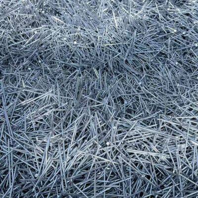 Electro-Galvanized Concrete Nails With Diamond Point Tip for Easy Penetration