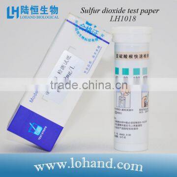 sulfur dioxide test strips for food testing