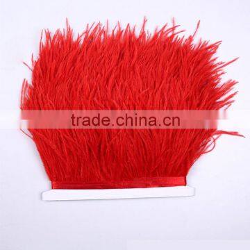 wholesale cheap ostrich feathers dyed down feather red