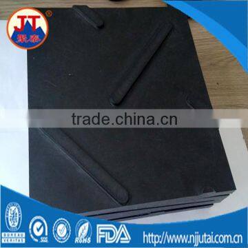 High impact resistant textured black UHMWPE road mat