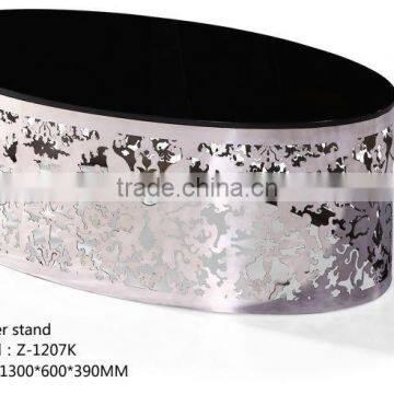 LED Flash Hollow Stainless Steel Coffee Table photo-2