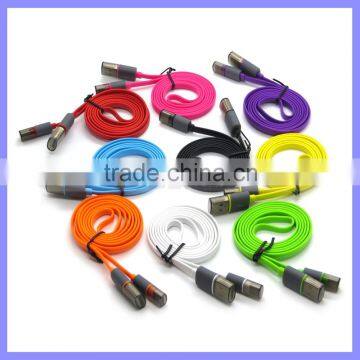 For Huawei USB 3.1 Data Charge Type C Cable Flat Color Noodle Cord
