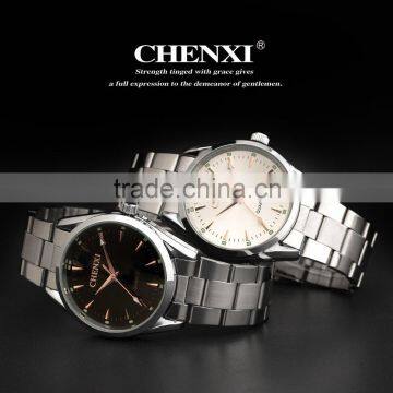 2016 New Fashion Unisex Stainless Steel Quartz Wrist Watch