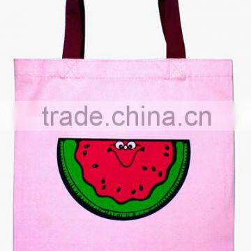 2016 high quality custom made durable wholesale cotton canvas shopping bag