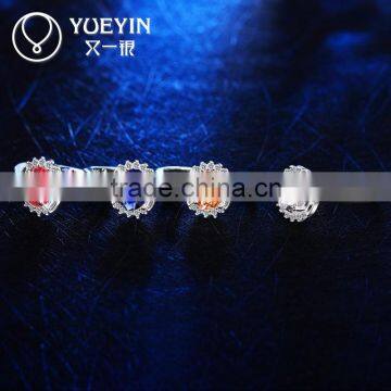 2015 wholesale factory price fashion metal copper zircon ring wedding jewelry                        
                                                Quality Choice