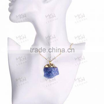 Popular beautiful stone necklaces jewelry, Fashion stone pendant necklace