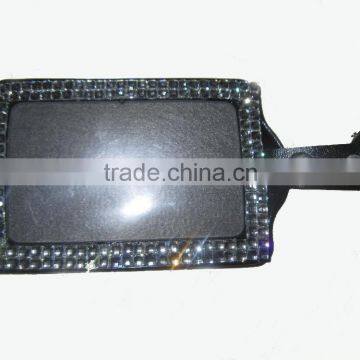 Decorative id Leather Name Card Badge Holder