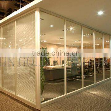 Modern Single Glass Office Wall Aluminum Frame Divider Wall Partition(SZ-WS571)