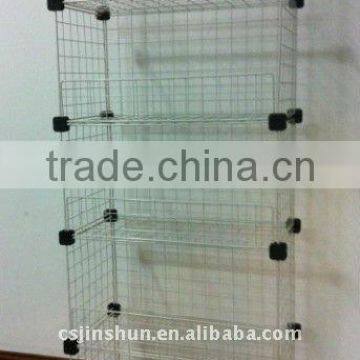 stacking wire basket/wire mesh basket/sloped wire basket/multilayer wire basket