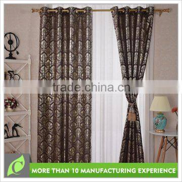 Window curtains design Comfortable Luxury Printing design curtain with tassel