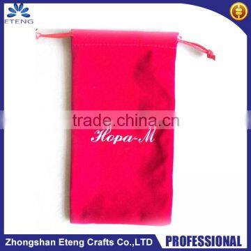 promotional custom velvet fabric drawstring pouch bag,custom logo jewelry bags