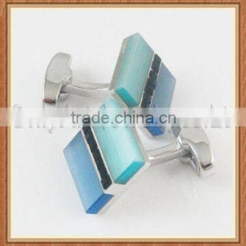 925 Sterling Sliver Cuff Custom Design Studs Gemstone Cufflinks photo-5
