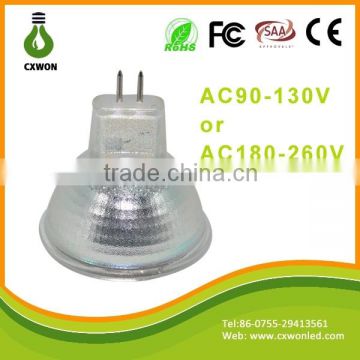 Wide voltage AC90-130V 185-260V led ceiling Dimmable led spot light 5w mr16 nature white spotlight